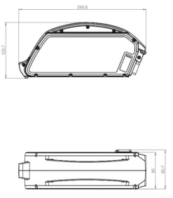 E-Bike Vision - EBV E-Bike Battery, Kompatibel Zu Bosch Classic Line 36 V Unterrohr